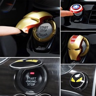 [Ready Stock] Iron Man Car Auto Engine Start Stop Push Button Cover Decorative Car Accessories Axia 