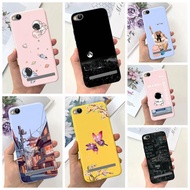 Xiaomi Redmi 5A Case Fashion Cute Flowers Cat Funny Painted Shockproof Silicone Bumper Cover Xiaomi Redmi 5A Phone Case MCG3B Bumper