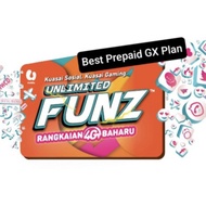 U Mobile Unlimited Funz Pack Prepaid Sim@Plan♾️ GX 43,38,30,12
