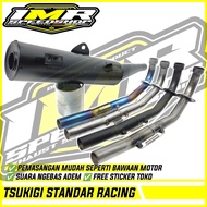 STANDARD RACING TSUKIGIknalpot JUPITER Z Z1 MX 135 VEGA R CRYPTON ASTREA SUPRA 125 REVO BLADE 110