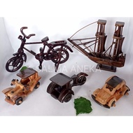 MINIATURE WOODEN CAR WOODEN MOTORCYCLE WOODEN BIKE HARLEY WOODEN SHIP DIECAST WOODEN
