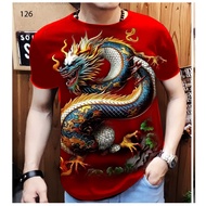 Shalch trendy - Men's distro t-shirt with Dragon motif Fullprint thai t shirt men t shirt for men