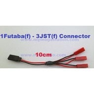 Battery Connector Wires RC Converter Cable Plug  Futaba(Fx1) <-> JST(Fx3) Connector Lead 100mm-wss