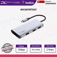 BELKIN AVC007btSGY USB-C 5-in-1 Multiport Adapter Hub