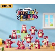 8pcs 52TOYS lotso Strawberry Bear Fitness Series Blind Box XMHG