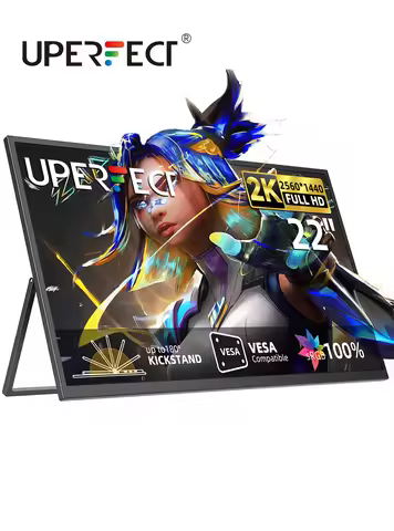 UPERFECT UMax 22 Computer Display 22 inch 2K 1440P Gaming Monitor with Freesync HDMI Type C Ports PC
