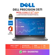 DELL PRECISION 3571 | Intel Core i7 12th Gen | NVIDIA T600 | Engineering Workstation Laptop |  Warra