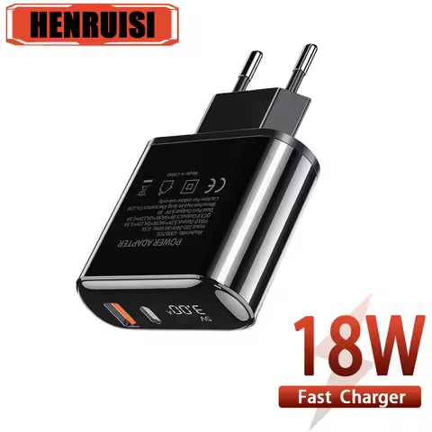 18W USB C Charger PD Type C Fast Charging Power Adapter Quick Charge 3.0 Portable Mobile Phone Charg