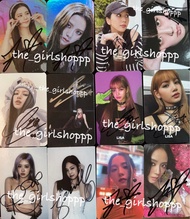Blackpink Rosé Jennie Jisoo Lisa 親筆簽名小卡