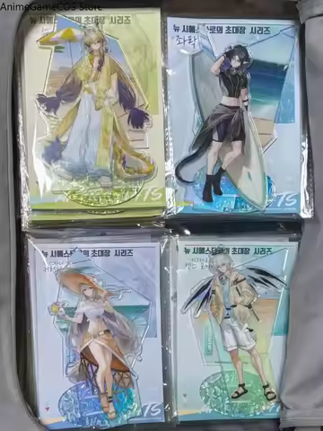 Arknights Acrylic Standee Shu Zuo Le Veyra Skadi 6.5th Anniversary Stand Anime Character Desktop Dis