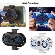 Double Fan Mobile Phone Cooler For Mobile Phones Game Phone Holder Stand Heat Sink Cooling Gamepad Controller Radia Pigfly