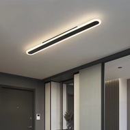 ไฟเพดานทางเดิน LED นอร์ดิกไฟห้องโถงทางเข้าโคมไฟห้องรับแขกโมเดิร์นเรียบง่ายแถบไฟยาว