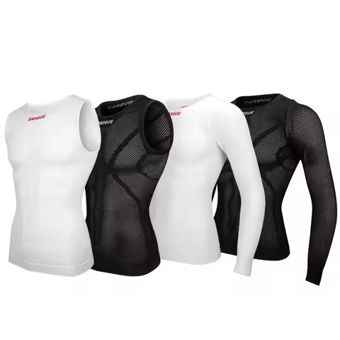 DAREVIE Cycling Jersey Seamless Compression Tight Men's Cycling Jersey Breathable High Elastic Fishn