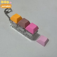 YUMEIREN Fidget Keychain, Keys Button DIY Keyboard Finger Keyboard Cap, Relaxing Relief Stress 3 Key