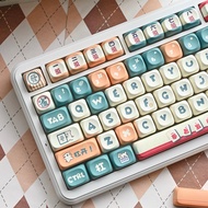 Mahjong Puppy Keycap MOA National Essence Keycap PBT Sublimation Height Keycap Accessories 61/64/75/