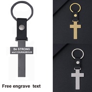 Free Customized Cross Keychain Bible Verse Keychain Inspirational Gifts