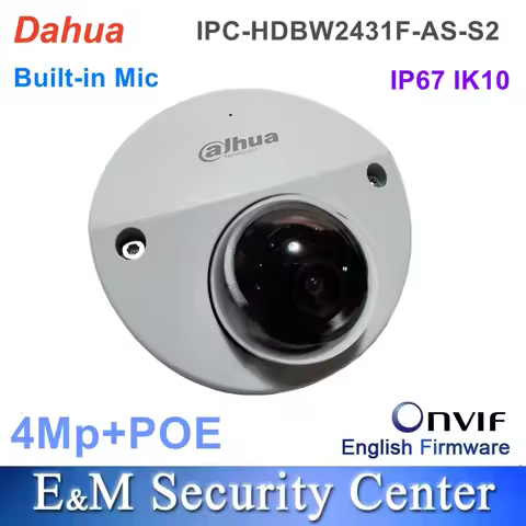 Wholesale Original IPC-HDBW2431F-AS-S2 Replace IPC-HDBW4431F-AS 4MP IR Mini Dome Network Built-in Mi