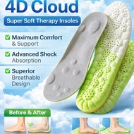 [All-Day Relief] Cloud Insole Super Soft Natural Popcorn Insole 4D Comfort for Standing/Walking/Spor