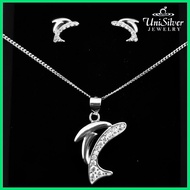 ▘ ∜ ◸ Unisilver 925 Sterling Silver Necklace Set