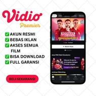 VIDIO PREMIER PLATINUM SHARING & PRIVATE 1 BULAN FULL GARANSI