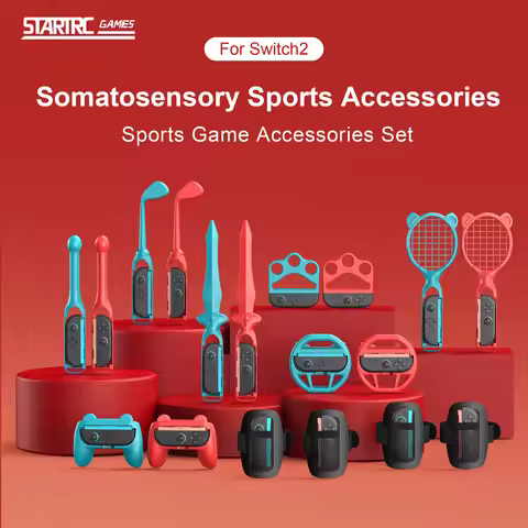 18in1 Switch Sports Accessories Bundle For Nintendo Switch 2 Oled Game Sports Accessories Kit With G