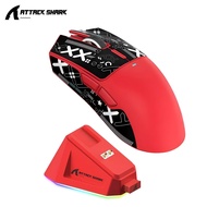 ATTACK SHARK X11 PAW3311 Wireless Mouse Tri-Mode 2.4GHz/Wired/Bluetooth Touch Magnetic Charging Dock