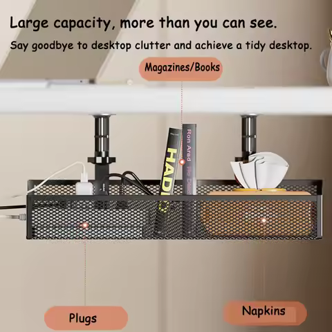 Under Desk Cable Management Tray No Drill Steel Desk Cable Organizers Wire Management Tray Cable Man
