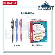 [EVE] Stabilo 348 Ball Pen Fine 0.7mm / Xtra-Fine 0.5mm (1Box)