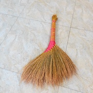 Wooden Handle Straw Broom 76cm Long - House Sweeping Broom, lightweight, durable and clean - Crafts