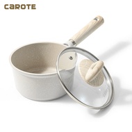 Carote Cosy Collection Non Stick Saucepan 16CM/18CM Japanese Style Milk Pan with Lid Spout PFOA Free