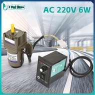 【ลดล้างสต๊อก】 มอเตอร์เกียร์AC 220V 6W Single Phase Motor มอเตอร์เกียร์แบบอะซิงโครนัสลดความเร็ว