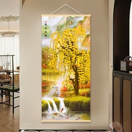 Simple Good High-End Modern Atmosphere Aisle Painting Corridor Entrance Mural Fortune Tree Introduct