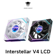 Jungle Leopard Interstellar V4 LCD CPU Fan 120mm Wireless Splicing Axial Screen Support Data Images 