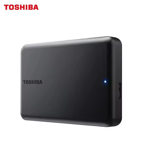 LS Toshiba A5 Series Small Black Portable Hard Drive, High-Speed USB 3.2 Gen1, 500GB/1TB/2TB Compati
