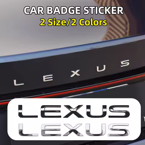 Car Sticker ABS Car Rear Emblem Trunk Badge Sticker Letter Logo For Lexus RX350 IS250 IS350 GX460 ES