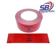 SB Stiker Reflektor Sticker Pemantul Cahaya Truk Mobil Uji Kir 10 Meter