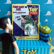日本 老物 玩具總動員 Toy story 巴斯 巴斯光年 Yujin 糖果盒 吊飾 吊卡 禮物 收藏