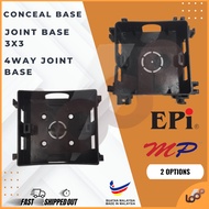 [READY STOCK] CONCEAL JOINT BASE 3X3 / 4WAY CONCEAL JOINT BASE (MEDIUM - HEAVY DUTY BRAND)