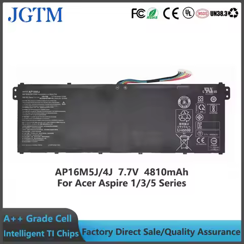 JGTM 7.7V 37WH AP16M5J AP16M4J Laptop Battery For Acer Aspire 3 A314-31 A315-21 A315-21-63F1 A315-31