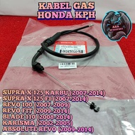 KABEL GAS KPH ASLI ORIGINAL MOTOR HONDA KARISMA SUPRA X 125 KARBU SUPRA X 125 FI injeksi REVO ABS