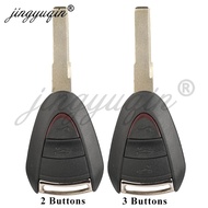 jingyuqin 2/3BTN Remote Car Key Shell Case For Porsche Cayman Boxster GT S 2S 4S Turbo 911 987 996 9