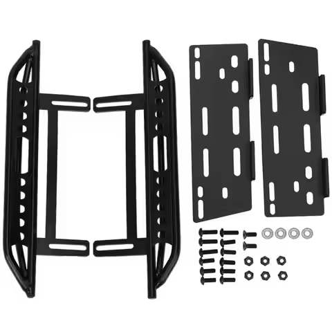 Side Step Side Pedal Foot-Plate Sliders for 1/10 RC Crawler Axial SCX10 SCX10 II 90046 Wrangler Shel