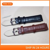 For 18mm 19mm 20mm 22mm Rolex GMT Daytona watchband Crocodile Grain Calfskin Leather Strap Gold