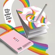 Bundanjai (Notebook) RBM-Tear Notebook A6 : RBM&YWR Rainbow-B A6 Notepad (RBM-B-NP-A6-PK) W10.5xH14.