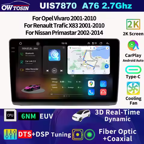FYT7870 Android Car Radio Multimedia Video Player For Opel Vivaro Renault Trafic X83 Nissan Primasta