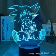 Dragon Ball Z 3D Đèn Ngủ LED Anime Hình - Son Goku Gohan Vegeta Broly Frieza - Trẻ Em Manga Quà Tặng