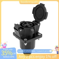 In stock-J1772 Electric Vehicle Car EV Charging Socket Vehicle Inlet Type 1 Charger Connector AC 32 