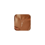 Cross Necklace for Women 14K Real Gold/Silver Plated Dainty Small Cross Pendant Choker Simple Trendy