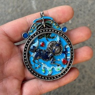 Silver Coin Collection Republic of China Yuan Datou Pendant Cloisonne Yuan Datou Pendant Lion Pendan