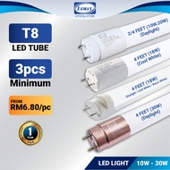 LEMAX T8 LED Tube (2FT/4FT) 10W, 18W, 20W, 30W Lampu Kalimantang Bulb Siling 2, 4 Kaki